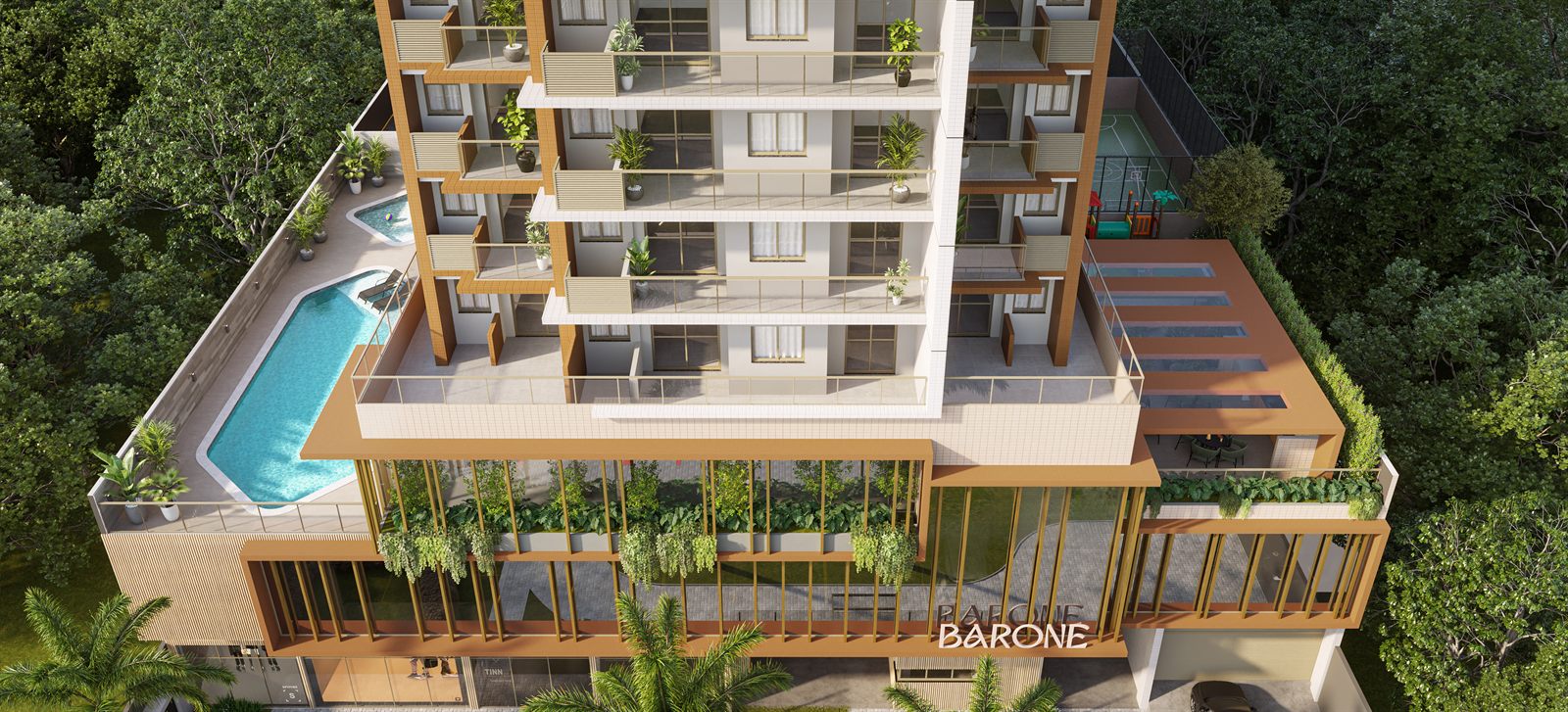 Pilotis de lazer exclusivo com mais de 1.080 m² e 31 espaços entregues montados