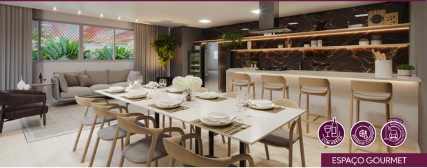 Espaço Gourmet climatizado com adega entregue finamente montado e decorado