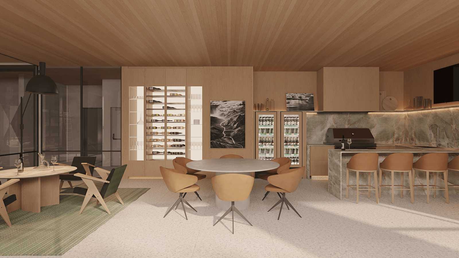 Espaço Gourmet climatizado entregue finamente montado e decorado